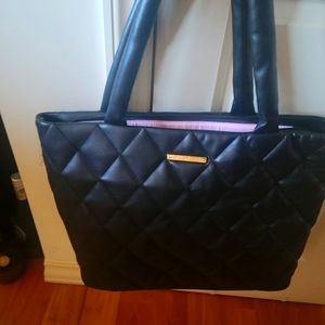 Poppies and Peonies vegan leather tote